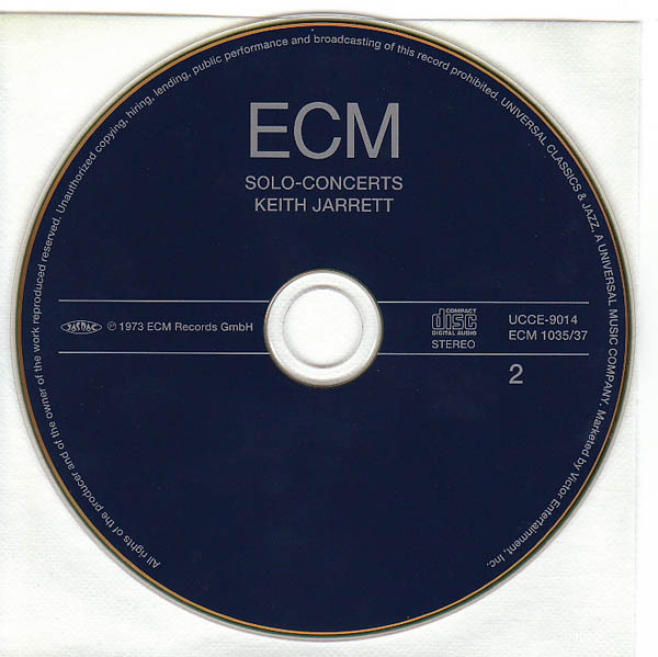 Disc 2, Jarrett, Keith - Solo Concerts: Bremen-Lausanne